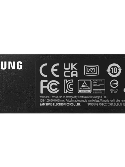 Samsung 990 PRO NVMe M.2 SSD. 2 TB. PCIe 4.0. 7.450 MB/s read. 6.900 MB/s write. Internal SSD. For gaming and video editing. MZ-V9P2T0BW