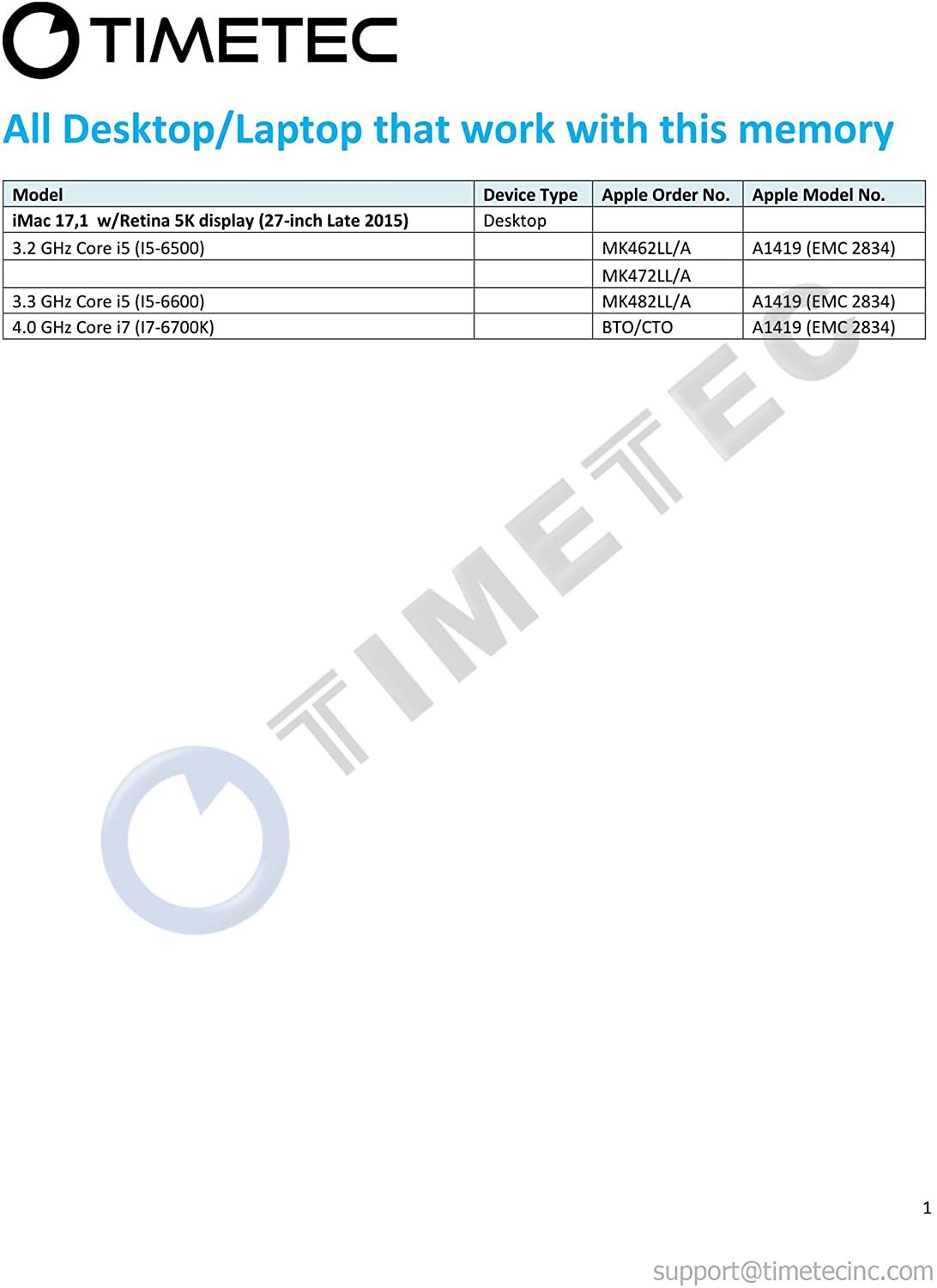 Apple Timetec Hynix IC 8GB DDR3 1866MHz SODIMM Memory For Apple Imac / Macbook:圖片 2