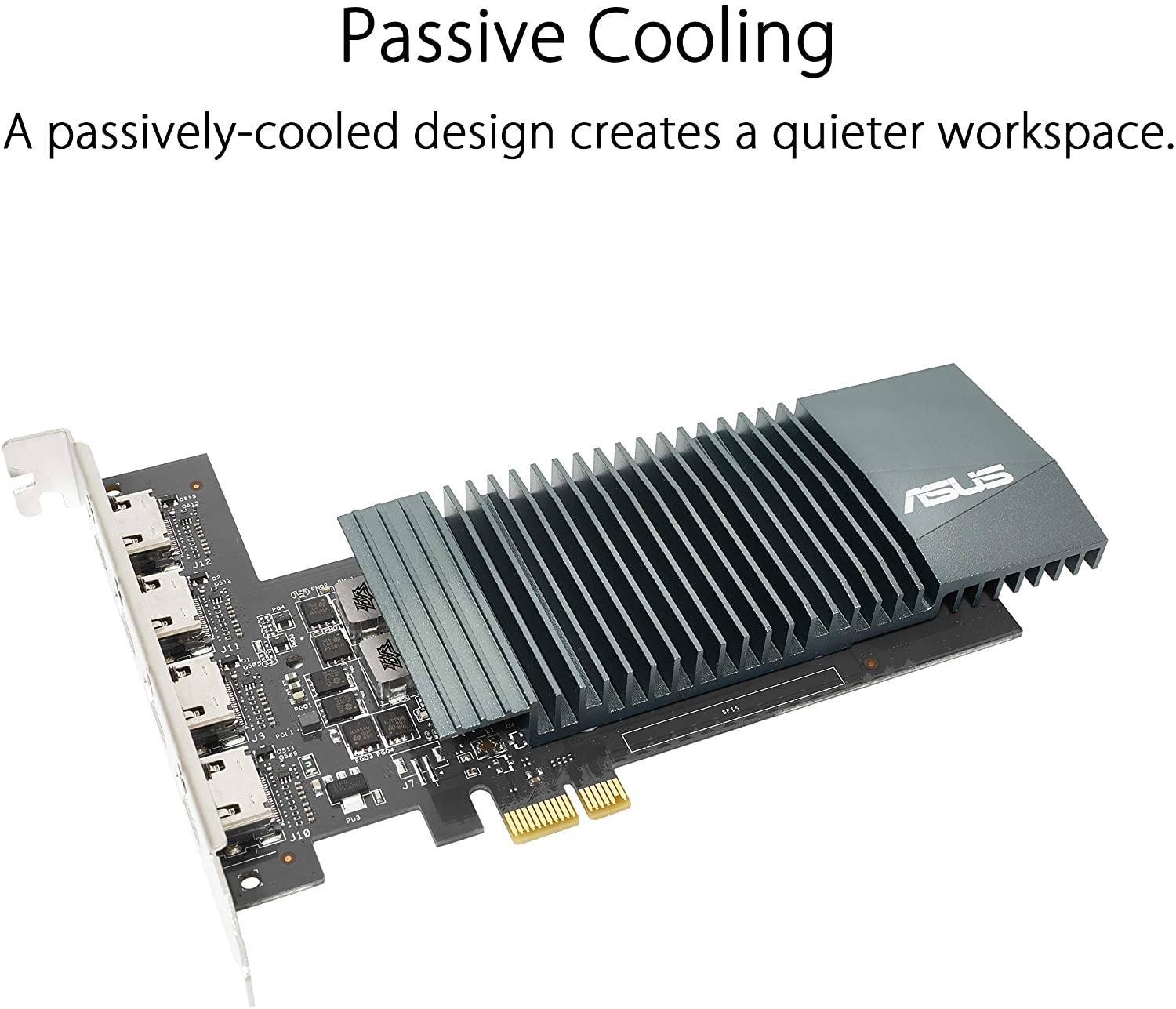 ASUS GeForce GT 710 2GB GDRR5 with 4 x HDMI ports and a single slot for silent multi-monitor productivity:圖片 3