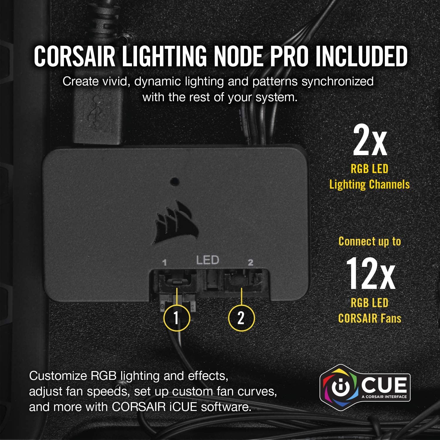 Corsair LL120 LL Series. 120 mm Dual Light Loop RGB LED. PWM. High Airflow Fan - White (Triple Pack with Lighting Node PRO):圖片 4
