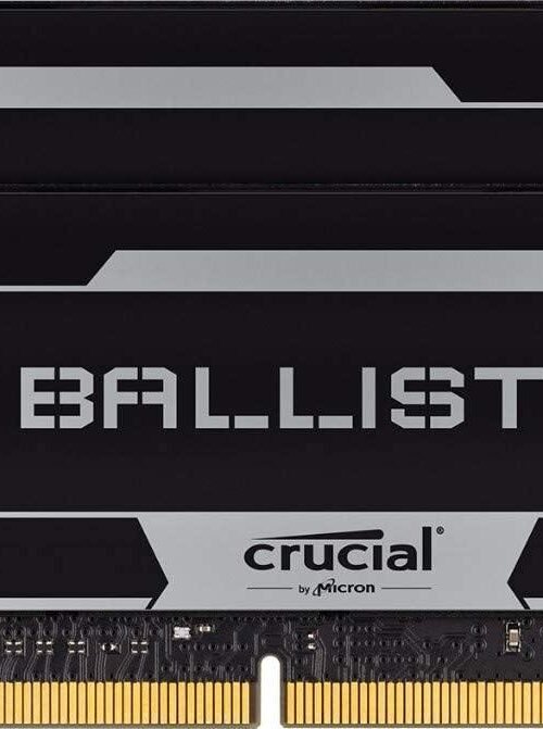 Crucial Ballistix 3200 MHz. DDR4 Sodimm. Laptop Gaming Memory Kit. 16GB (8GB x2). CL16. Black
