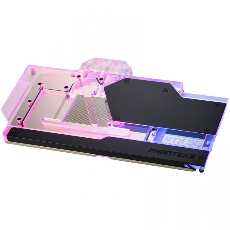 Glacier G30 Rtx 3080/3090 Gpu Full Water Block Asus Strix .DRGB Lighting. Black