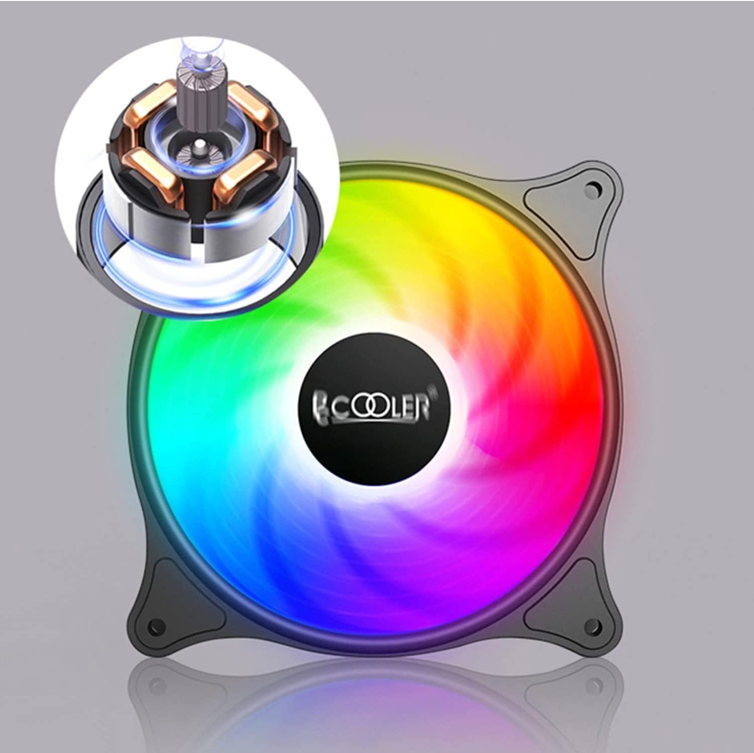 Newtech 12cm Computer Cooling Fan 120mm 3/4pin Silent Pc Case Single Led Glow Fans For Pc:圖片 4