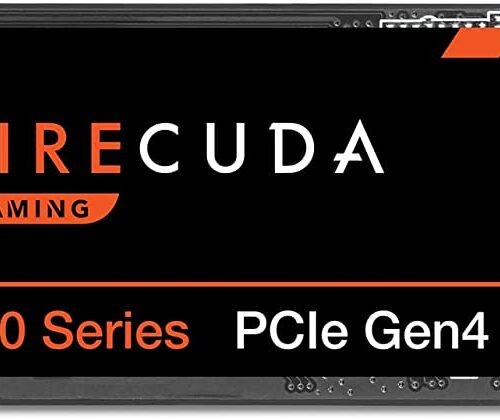 Seagate FireCuda 530 1TB Internal SSD. M.2 PCIe Gen4 transfer speeds up to 7.300MB/s. 3D TLC NAND. Compatible with PS5