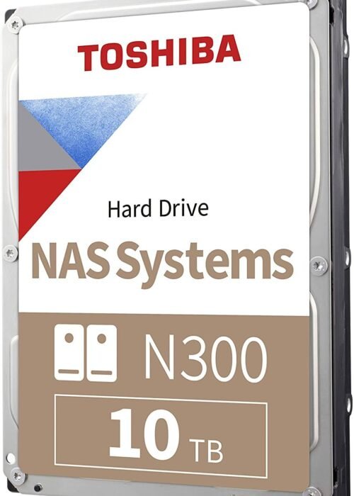 Toshiba 10TB N300 NAS 3.5'' SATA Internal HDD. 256MB Cache. 180TB/Year workload